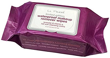 La Fresh Limited Edition Waterproof Makeup Remover Wipes, 100-Count