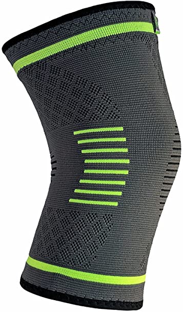 NatraCure Compression Knee Sleeve, Single Wrap - (Choose Size: S, M, L, XL) (Size: Medium) - Braces and Supports Knee for Pain Relief, Meniscus Tear, Arthritis, Injury, Running, and Joint Pain