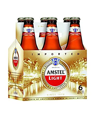 Amstel Light, 6 pk, 12 Oz Bottles, 3.5% ABV