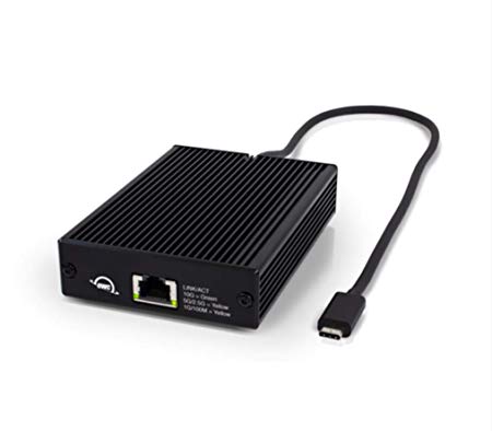 OWC Thunderbolt 3 10G Ethernet Adapter, (OWCTB3ADP10GBE), For high-speed network connections