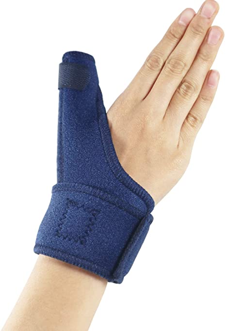Hossom Thumb Splint, Thumb & Wrist Brace Best for Tenosynovitis/Arthritis/Sprained/Trigger Thumb, Fits Right & Left Hand use