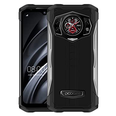 India Gadgets - S98 Rugged Android 12 Mobile Phone: 8Gb   256Gb: 64MP   20MP Night Vison Camera: 6.3" FHD  Display: 6000mAh Battery 33W   15W Fast Wireless Charging: Waterproof Smartphone (Black)