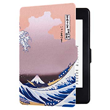 Huasiru Painting Case for Amazon Kindle Paperwhite (2012, 2013, 2015, 2016, 2017 and 2018 Versions) Cover with Auto Sleep/Wake, Surf
