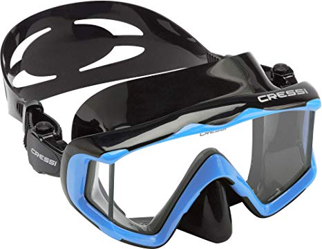 Cressi PANO 3, Large Wide View Mask for Scuba Diving & Snorkeling - Cressi Quality Since 1946