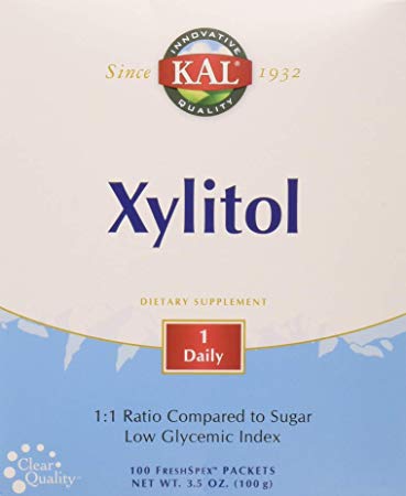 KAL Xylitol Powder, 100 Count