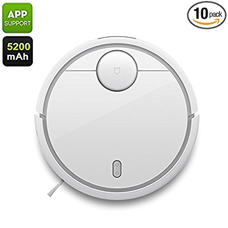 Generic Xiaomi Mi Robot Vacuum Cleaner - Laser Distance Sensor, NIDEC Brushless Motor, 1800 Pa, 5200mAh, App Control, Auto-Adjust Brush