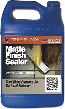 Miracle Sealants MFSGAL4 Matte Finish Sealer, Gallon Color & Gloss Enhancers, Clear