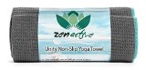 Zen Active Non Slip Yoga Towel - Eco Friendly Custom NonSlip Hot Yoga Towel is Ultra Absorbent - Ideal for Hot Yoga - Extreme Durability Backed By A Lifetime Guarantee - Love It Or Its Free