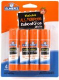 Elmers Washable All-Purpose School Glue Stick 024 oz Pack of 4 E542