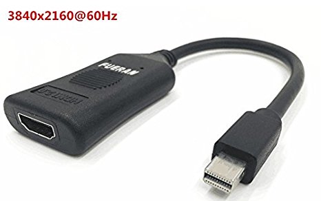 FUERAN HDMI Adapter - Active mode Mini Displayport 1.2 to HDMI 2.0 Supports Ultra High Definition Six Screen Outp 4K@ 60Hz