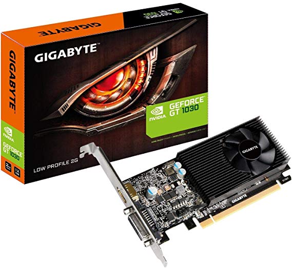 GIGABYTE GeForce GT 1030 GV-N1030D5-2GL Low Profile 2G Computer Graphics Card