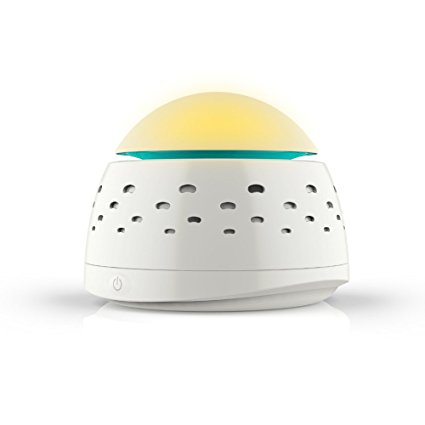 Tiabo White Noise Machine All Natural Sound Machine With Night Light Natural Sleep Assist -Adjustable Sound and Perfectly Glow Night Light for Sleep, Relaxation or Concentration.