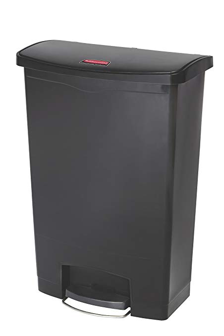 Rubbermaid Commercial Products Slim Jim Step-On Plastic Trash/Garbage Cans