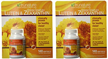 TruNature Vision Complex with Lutein & Zeaxanthin - Great Value Pack of 2 (Total 280Ct Softgel Type) xnccswa
