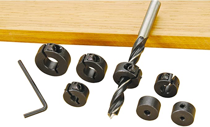 Drill Bit Stop Collars-7-Piece Set