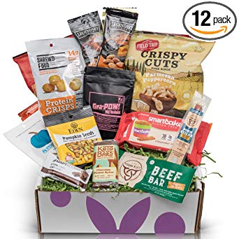 Low Carb KETO Snacks Sampler Box: Assortment of Low Sugar High Fat Ketogenic Diet Snacks Keto Gift Care Package