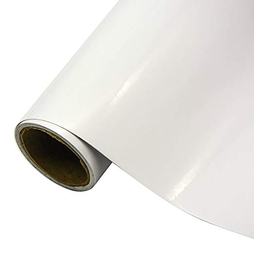 TECKWRAP White Gloss Car Vinyl Wrap Roll with Air Release Technology 11.5"x 55"
