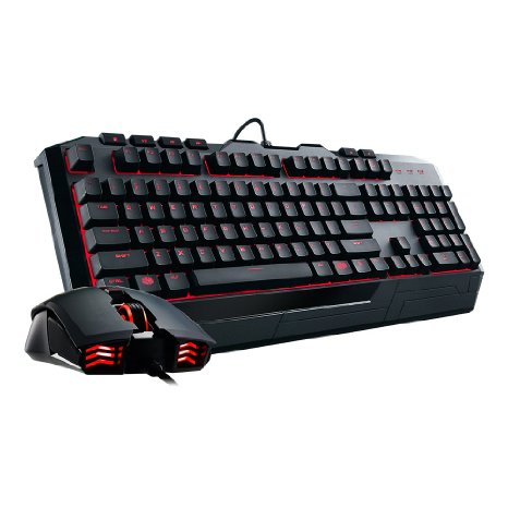 Cooler Master Devastator II LED Gaming Keyboard and Mouse Combo Bundle (SGB-3031-KKMF1-US)