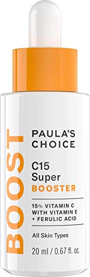 Paula’s Choice C15 Super Booster - 15% Vitamin C Serum - Anti Ageing for Radiant Skin, Fades Brown Spots, Brighten & Soothes Skin - with Vitamin E & Ferulic Acid - All Skin Types 20 ml