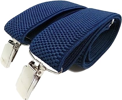Olata Men's fully adjustable Clip on Braces/Suspenders, 3.5cm