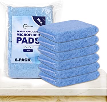 Professional Microfiber Sealer Applicator Pad – The Perfect Tool to Apply Sealer to All Natural Stone and Tile Like Marble, Granite, Concrete & Slate (Blue)