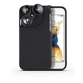 4in1 Camera Lens Kit Fisheye Macro Wide Angle Zoom Phone Case For iPhone 6 6s Plus 7 7 Plus