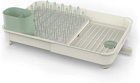 Joseph Joseph Extend Expandable Dish Rack - Light Stone/Sage