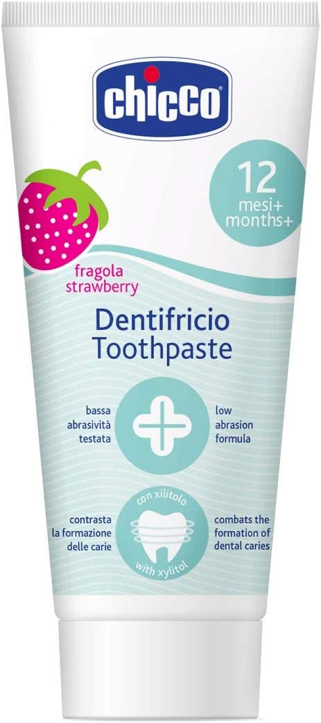 CHICCO Toothpaste, Strawberry, 50ml 12m