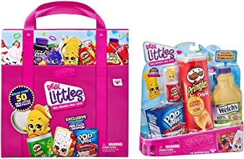 Shopkins Real Littles Bundle: Lil' Shopper Pack & Collectors Case, Multicolor (57745)