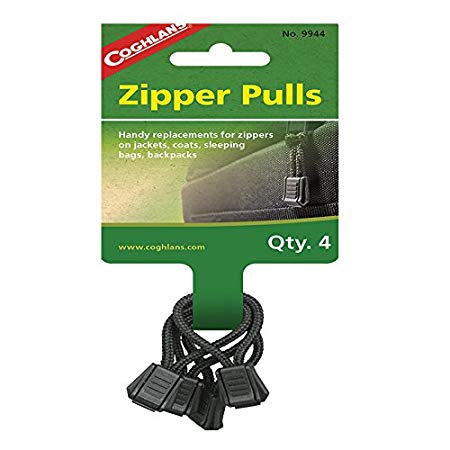 Coghlans 9944 Zipper Pulls, Pack of 4