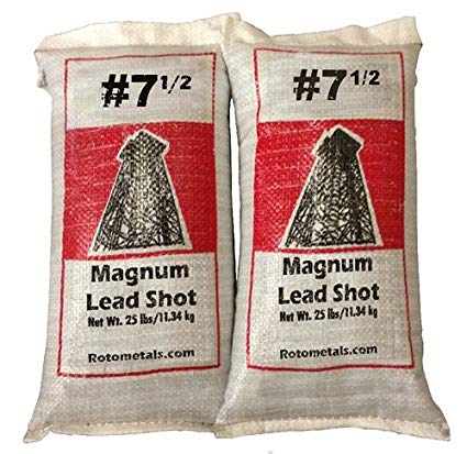 Magnum Lead Shot #7.5 50 Lbs 2-25 Pound Bags