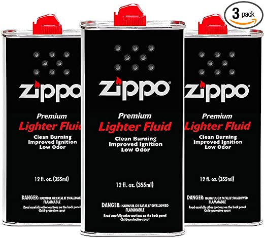 Zippo Premium Lighter Fluid, 12-Ounces, 3-Pack