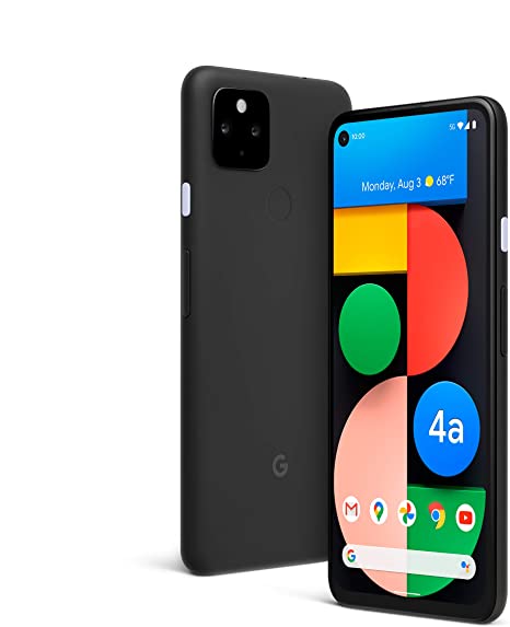 Google Pixel 4a with 5G - Android Phone - New Unlocked Smartphone with Night Sight and Ultrawide Lens - Just Black