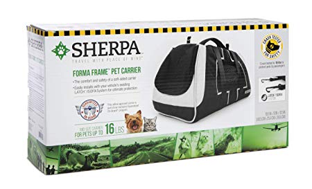 Sherpa Travel Crash Tested Ultra Safe Auto Buckle in Pet Harnesses and Travel Bags