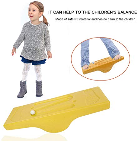 Dilwe Kids Balance Board, Safe Anti-Slip Fitness Board Balancing Trainer with 6 Balls for Kids Sensory Integration Training