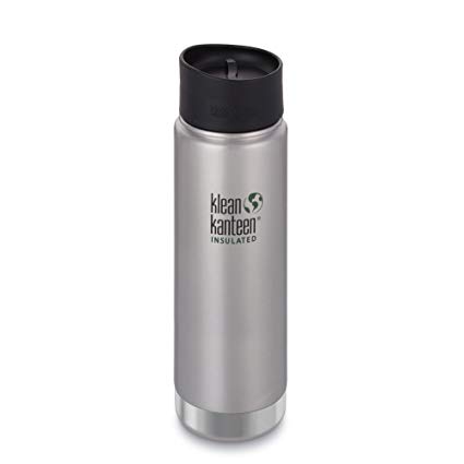 Klean Kanteen Wide Double Wall Vacuum Insulated Stainless Steel Coffee Mug with Leak Proof Café Cap 2.0