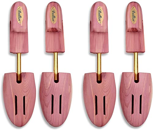 STRATTON CEDAR SHOE TREE 2-PACK FOR MEN (for 2 pairs of shoes) - GROWN IN USA