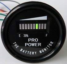 PRO12-48M ProPower's 48 Volt Battery Indicator, Meter for EZGO, Yamaha, Club Car - Golf Cart