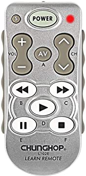 CHUNGHOP L102 Learning Remote Control Use for TV/SAT/DVD/CBL/CD/DVB-T for Samsung LG Sony Philips Copy