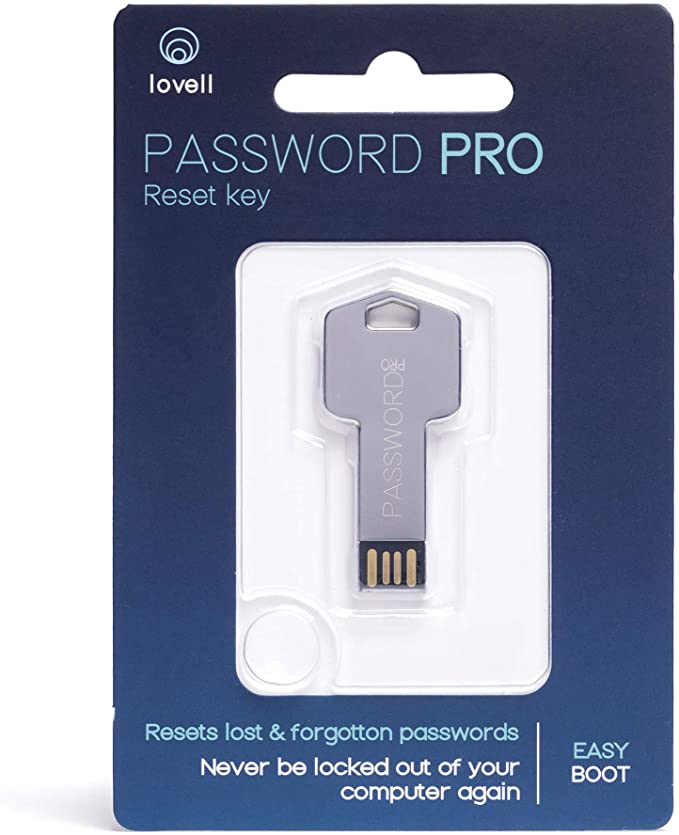 Password Reset Key Pro Next Generation - USB 3.0 Key Works w/ Windows 98, 2000, XP, Vista, 7, & 10 - Fast Access No Internet Connection Needed - Reset Lost Passwords on Windows Based PC & Laptop