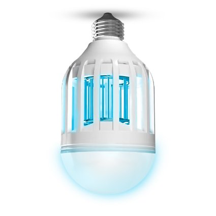 OUTXPRO Mosquito Fly Light Bulb Zapper - Flying Insects Wasp Moths Bug Killer - Compatible with Common Bulb Connectors