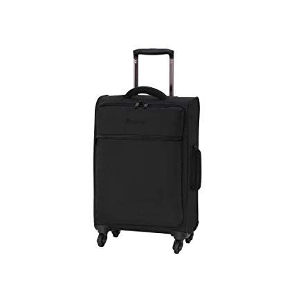 IT The Lite 55cm Carry-on Four Wheel Spinner Suitcase Lightweight Hand Luggage Black