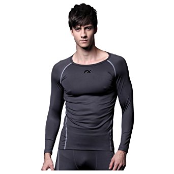 FITEXTREME Mens MAXHEAT Fleece Compression Performance Long Johns Thermal Underwear
