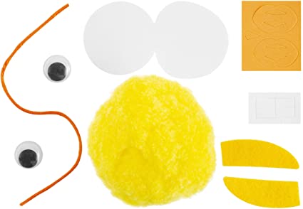 Darice Foamies Pom Chick Kit: Easter, Makes 1, 15pcs