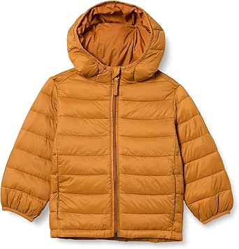 Amazon Essentials Boys and Toddlers' Lightweight Water-Resistant Packable Hooded Puffer Coat