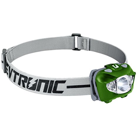 Revtronic 168 lumens LED Headlamp for Camping, Running, Hiking, Reading, 6 Lighting Modes LED Headlamps, Duracell 3 AAA Batteries Included