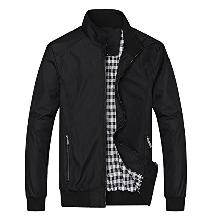 Nantersan Mens Casual Jacket Outdoor Sportswear Windbreaker Lightweight Bomber Jackets and Coats