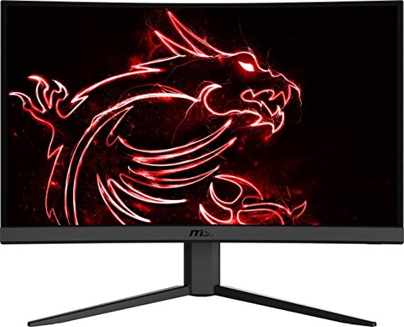 MSI Optix G24C4 1920 x 1080 1ms 144Hz AMD FreeSync Anti-Flicker Low Blue Light Frameless Design Anti-Glare Backit LED Curved Gaming Monitor