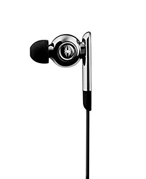 Spider International Inc E-EAPH-00A1 E-Series Realvoice Audiophile Earphone with iPhone Control - Silver/Black