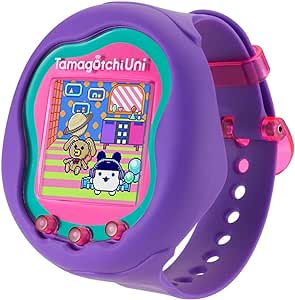 Bandai – Tamagotchi Uni – Tamagotchi connecté Bracelet Montre – Tamagotchi Animal Interactif - Animal de Compagnie virtuel – Tamagotchi en français - Modèle Violet - Jouet Enfant 6 Ans et   - 43352